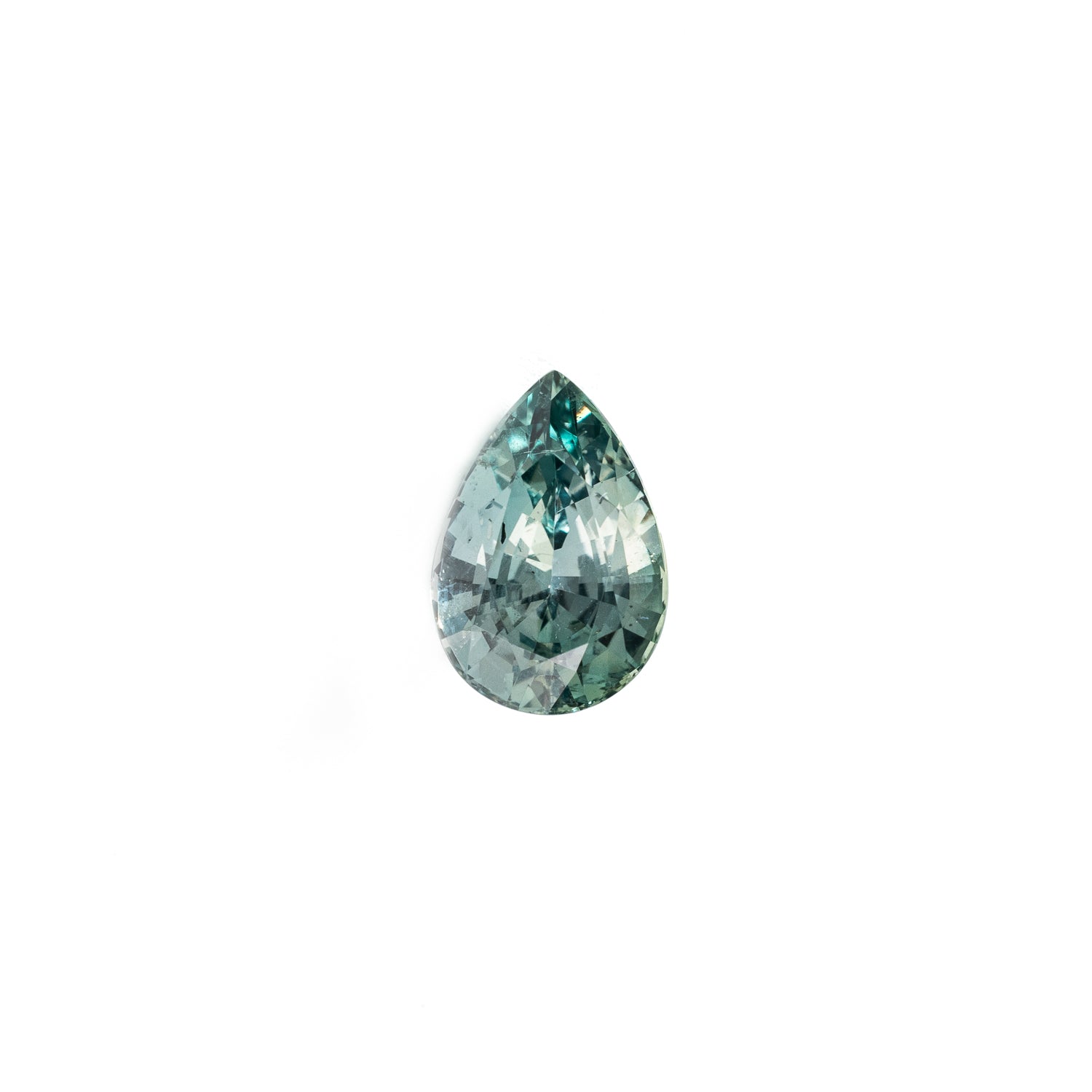 "MISSOULA" - PEAR CUT GREEN MONTANA SAPPHIRE-1