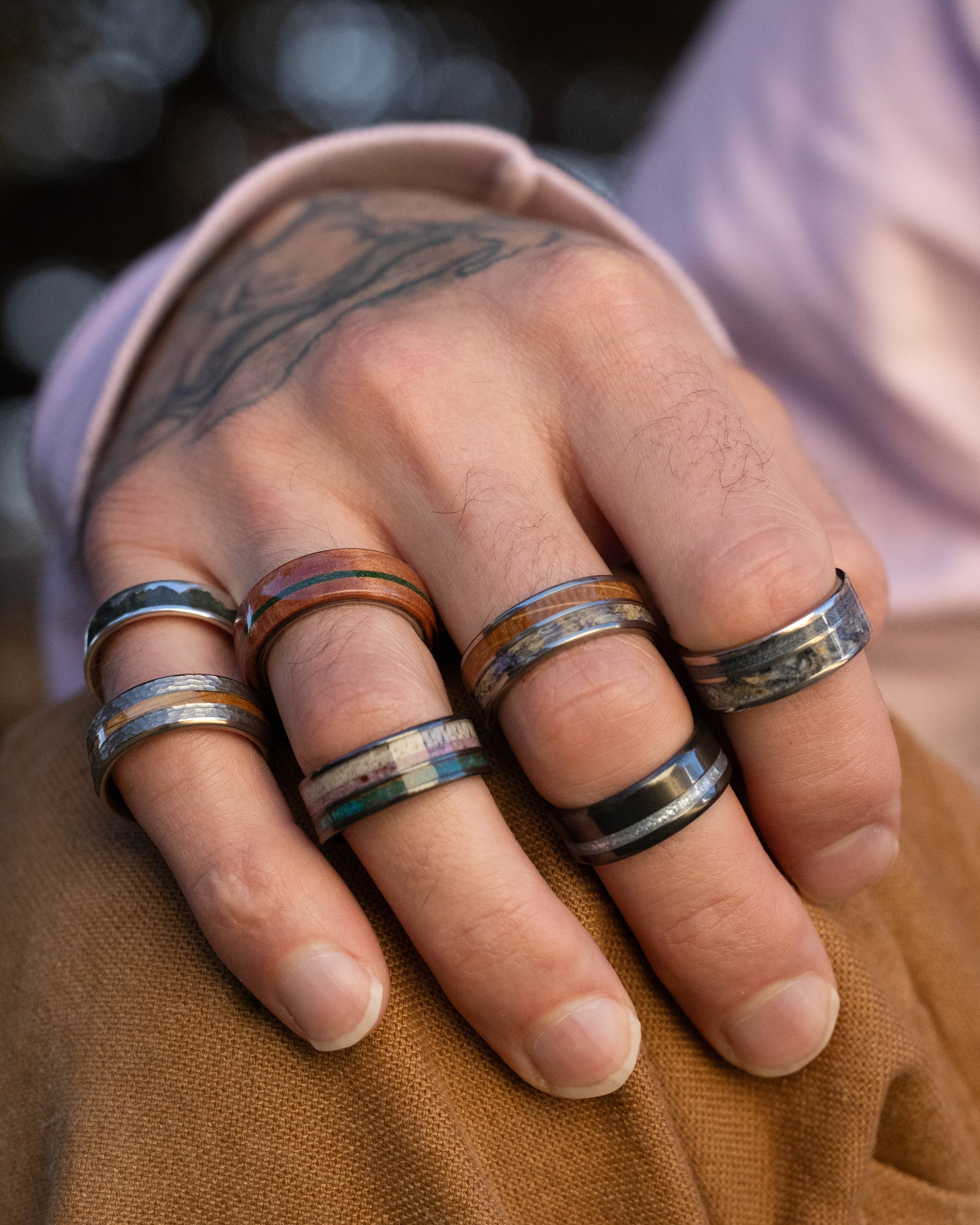 "VERTIGO" - DIAMOND DUST WEDDING RING-Staghead Designs