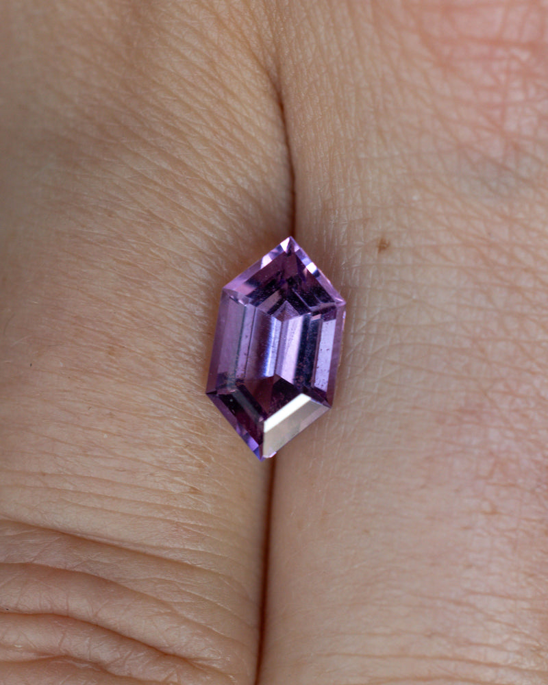 1.54ct ELONGATED HEXAGON CUT AMETHYST-Staghead Designs