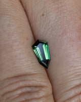 1ct GEOMETRIC CUT NATURAL GREEN GOMBE SAPPHIRE-Staghead Designs