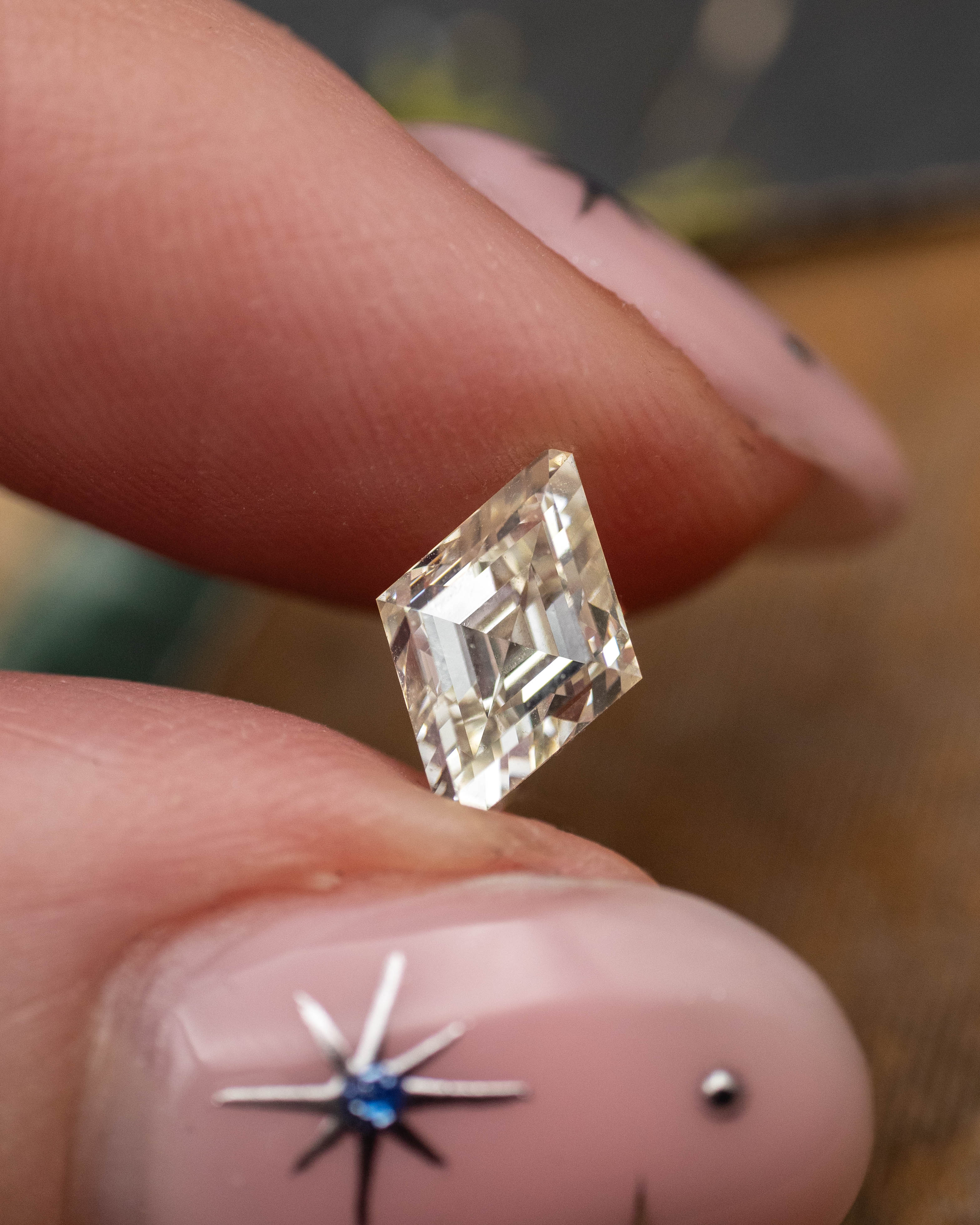 1.2ct 6.08x5.65x4.31mm LOZENGE STEP CUT DIAMOND - GIA VVSi K-Staghead Designs