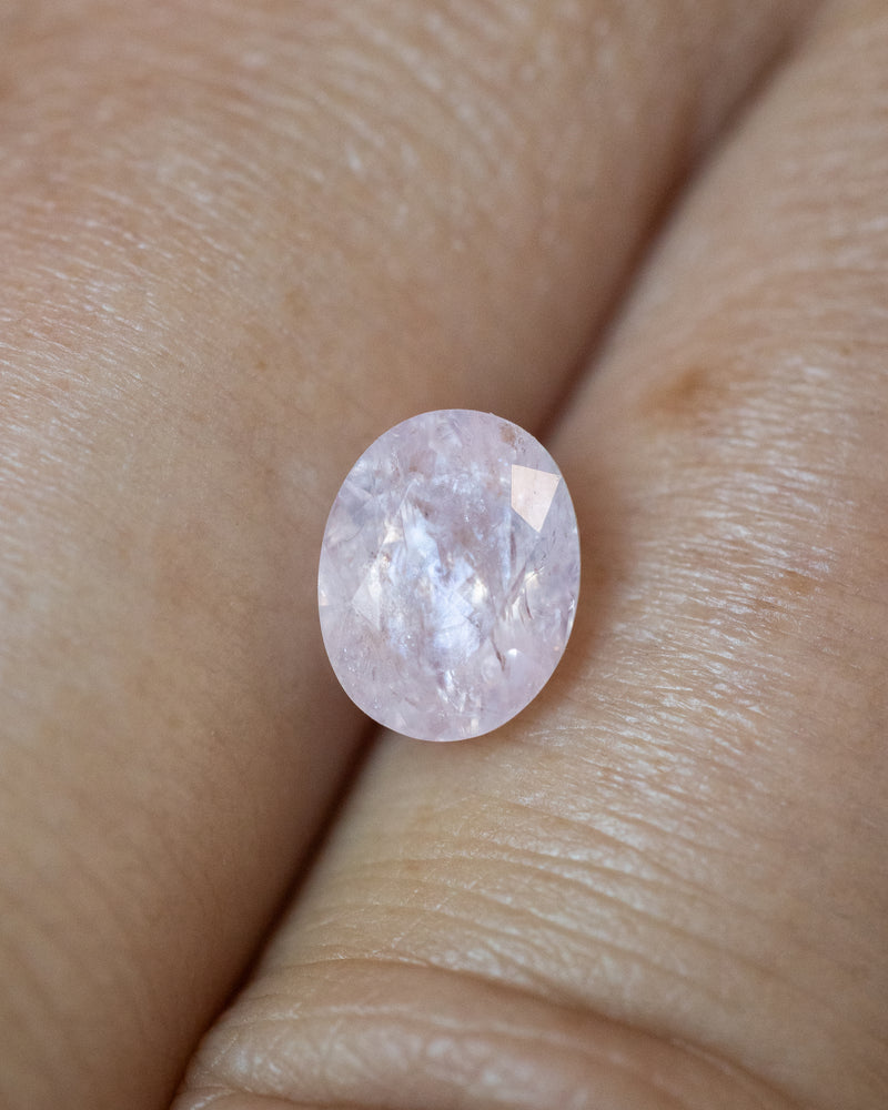 1.93ct UNHEATED OVAL-CUT LIGHT PINK MONTANA SAPPHIRE-Staghead Designs