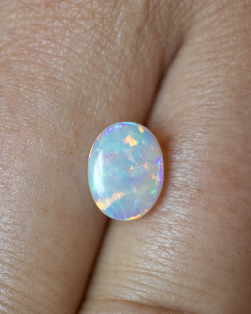 1.06ct OVAL-CUT AUSTRALIAN CRYSTAL OPAL-Staghead Designs