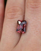 NEW - "TRIXIE" - RECTANGLE REGAL RADIANT CUT PINK ZIRCON-7