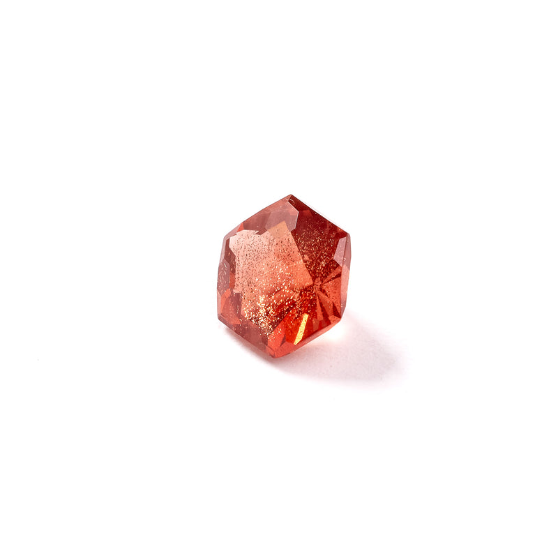 "MIRRI" - HEXAGON HONEYCOMB CUT OREGON SUNSTONE-3