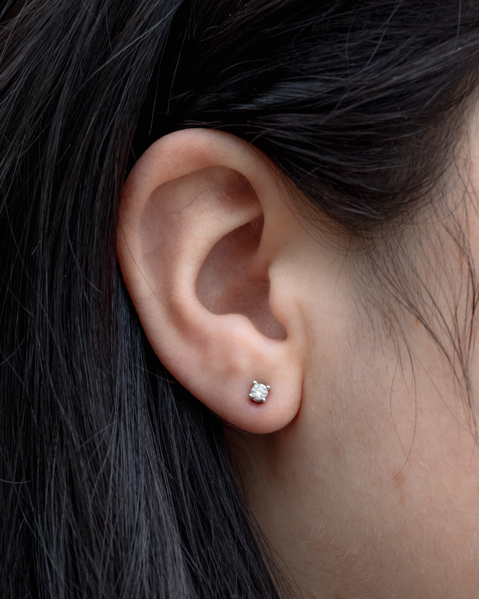 1/4CTW NATURAL DIAMOND STUD EARRINGS IN 14K GOLD-Staghead Designs