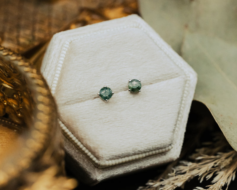 ROUND MOSS AGATE STUD EARRINGS IN 14K GOLD-NewMossAgateStudEarrings-4