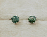 ROUND MOSS AGATE STUD EARRINGS IN 14K GOLD-NewMossAgateStudEarrings-5