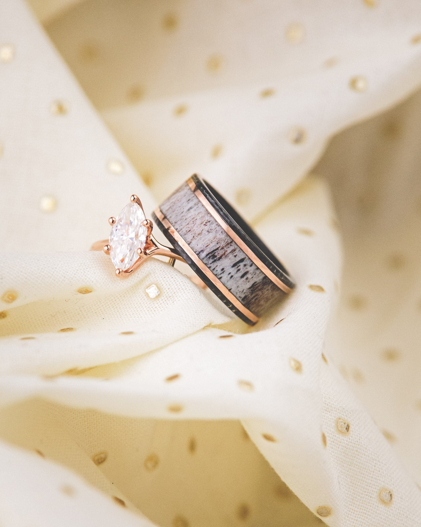 "TULIP" - MARQUISE CUT MOISSANITE SOLITAIRE ENGAGEMENT RING-7