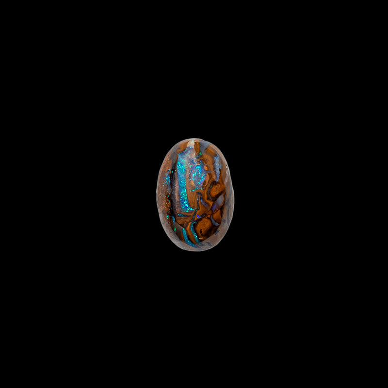 "PASHA" - OVAL AUSTRALIAN BROWN BOULDER OPAL-2