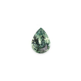 "PEAK" - PEAR CUT LIGHT GREEN MONTANA SAPPHIRE-1