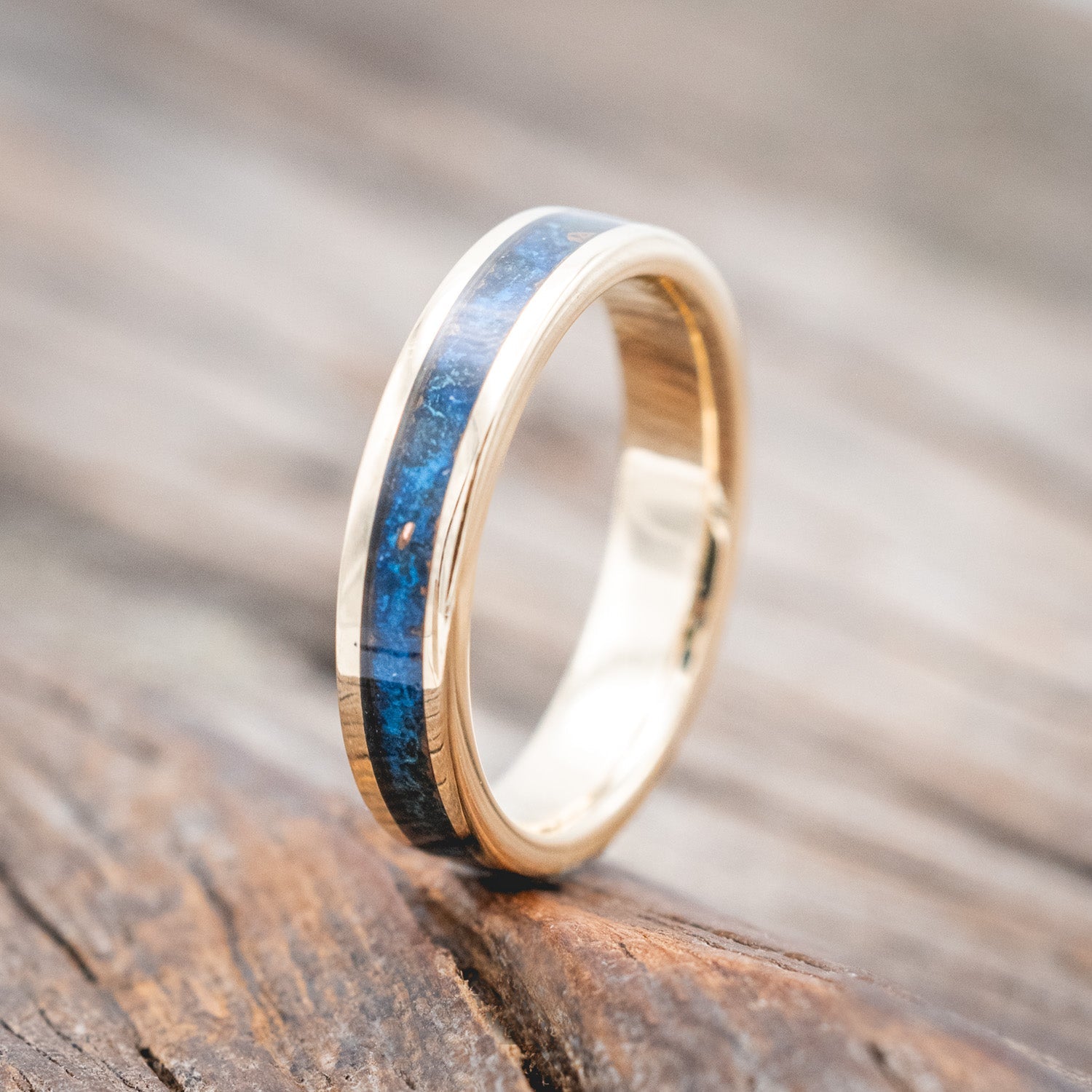 "PERENNA" - PATINA COPPER STACKING BAND-Staghead Designs