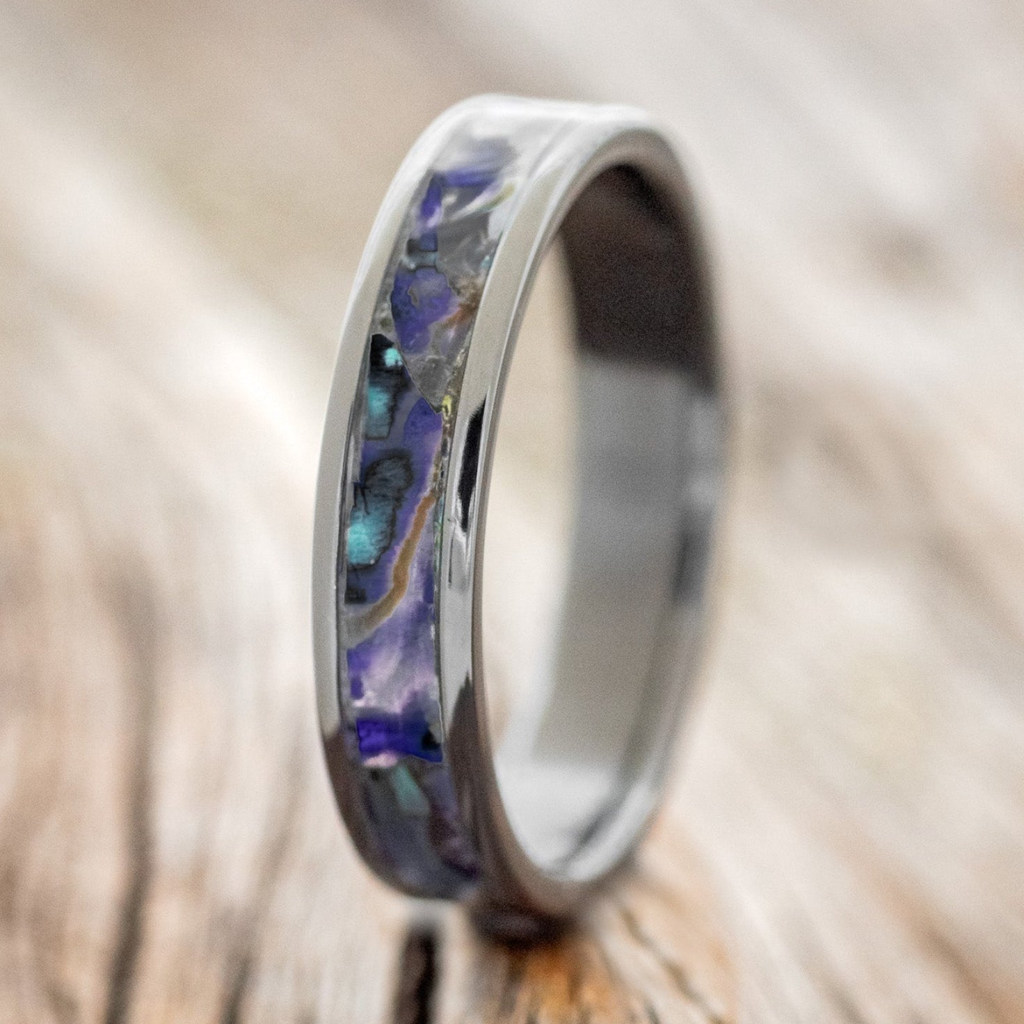 "PERENNA" - PAUA SHELL STACKING BAND-1