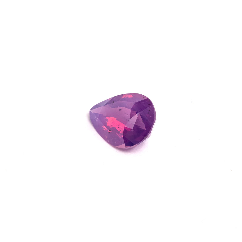 "PHAEDRA" - PEAR CUT MILKY PURPLE PINK SAPPHIRE-3