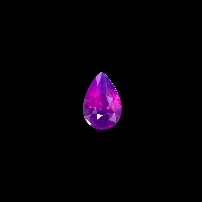 "PHAEDRA" - PEAR CUT MILKY PURPLE PINK SAPPHIRE-4