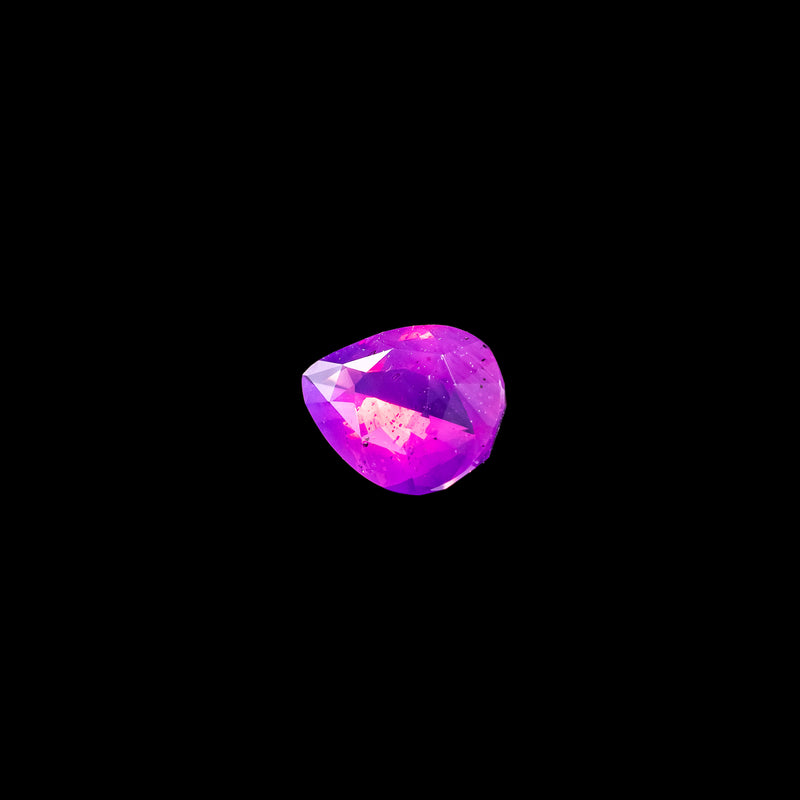 "PHAEDRA" - PEAR CUT MILKY PURPLE PINK SAPPHIRE-5