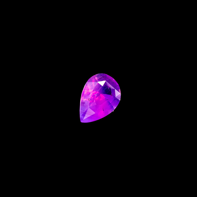 "PHAEDRA" - PEAR CUT MILKY PURPLE PINK SAPPHIRE-6