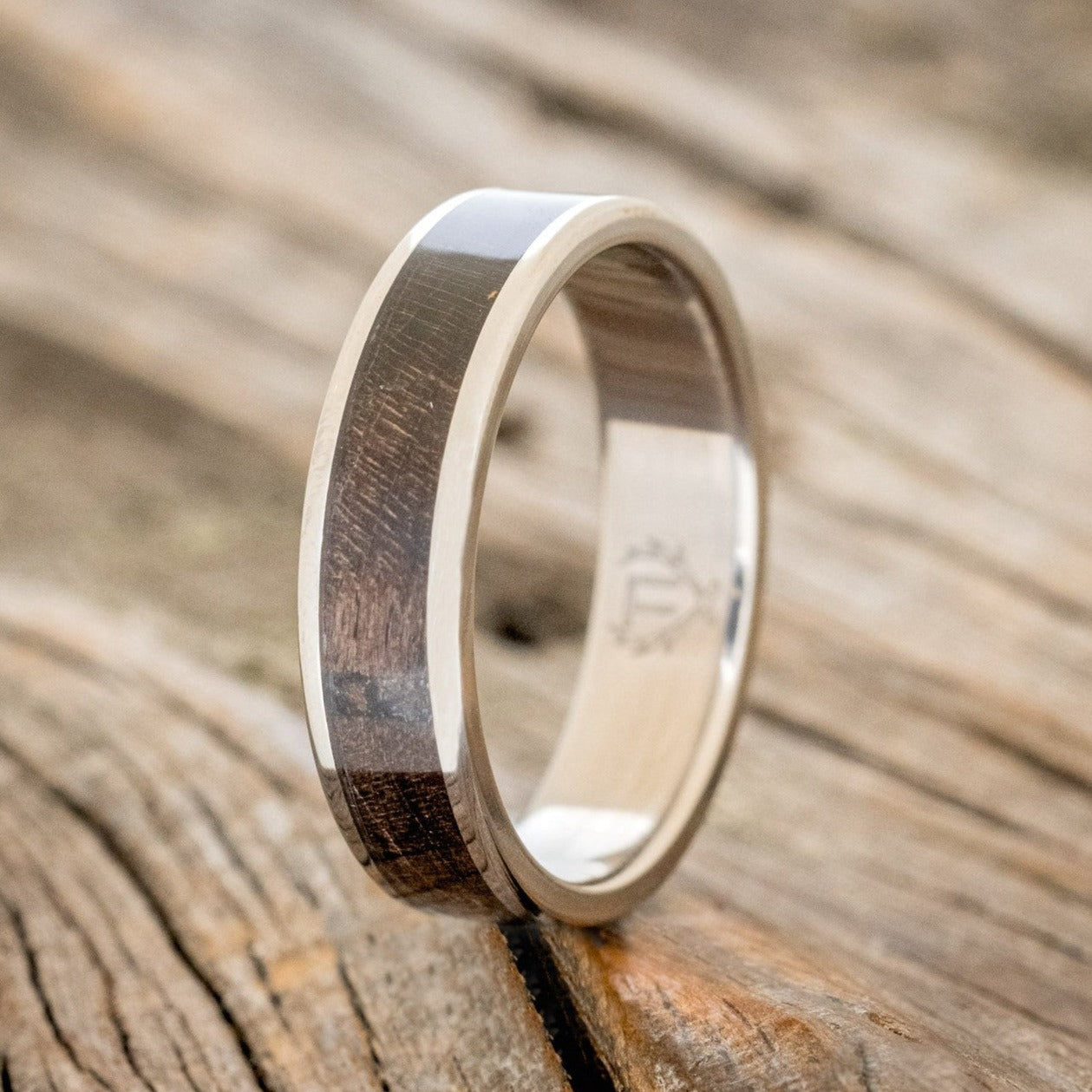 "RAINIER" - DARK MAPLE WEDDING RING-1