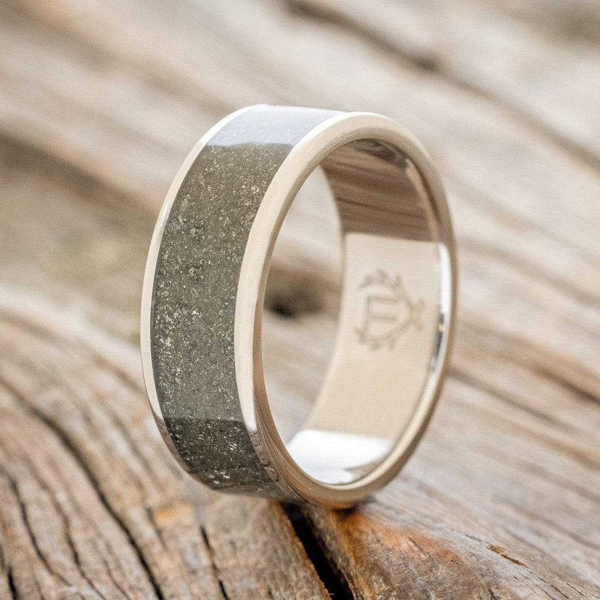 "RAINIER" - PYRITE WEDDING RING-1