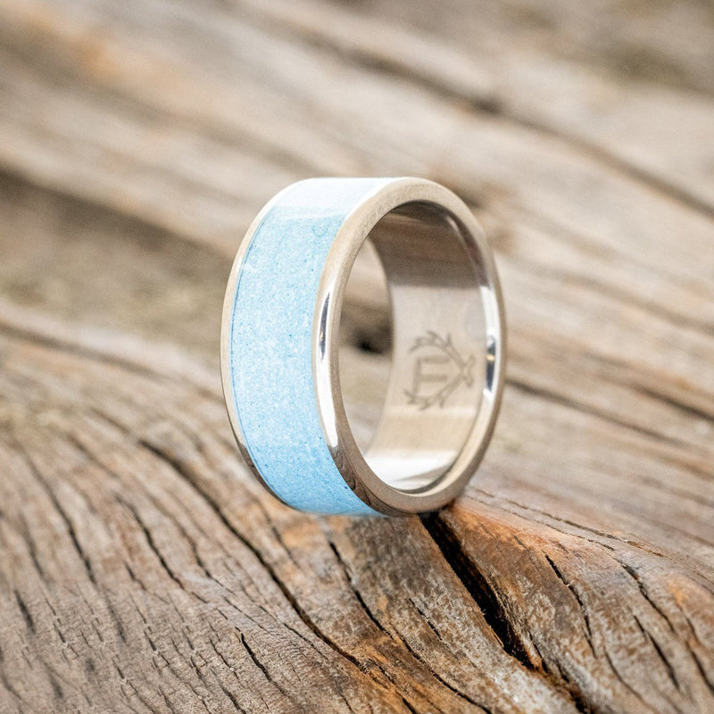 "RAINIER" - TURQUOISE WEDDING BAND-1