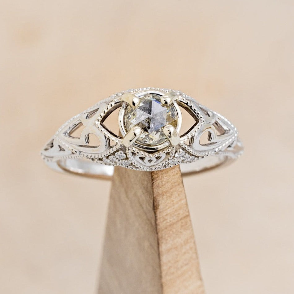 "RELICA" - ENGAGEMENT RING WITH DIAMOND ACCENTS - MOUNTING ONLY - SELECT YOUR OWN STONE-1