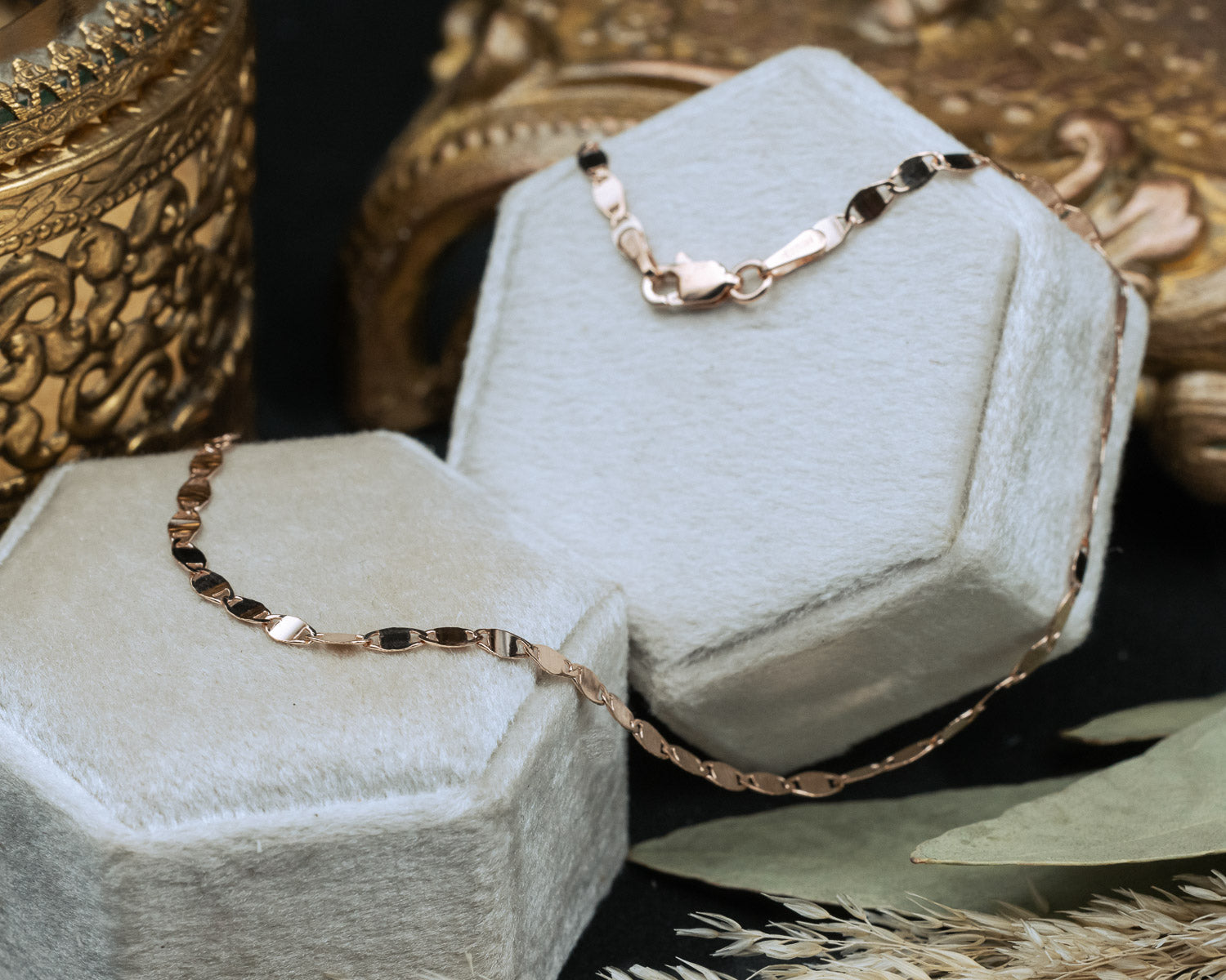 14K GOLD VALENTINO CHAIN-Staghead Designs