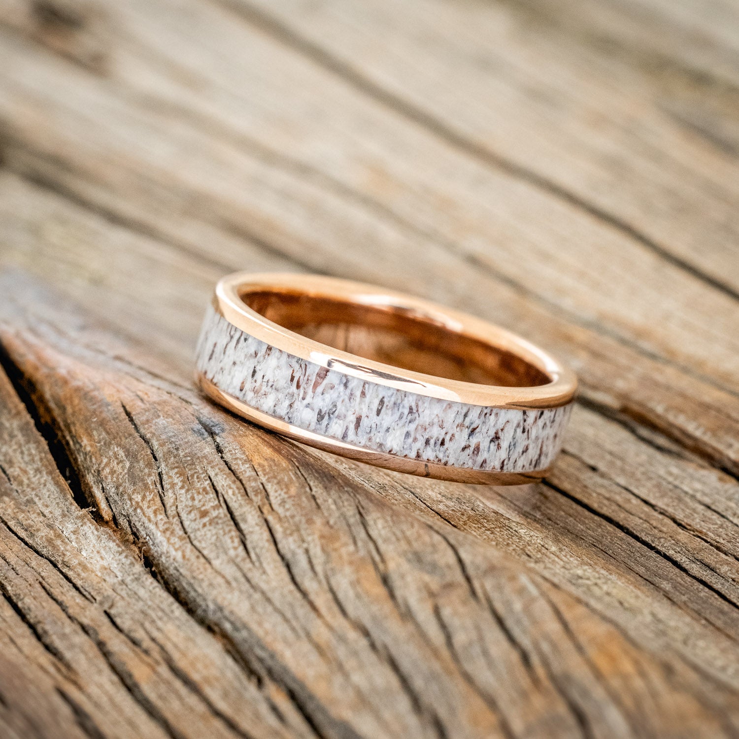 RAINIER ELK ANTLER WEDDING BAND