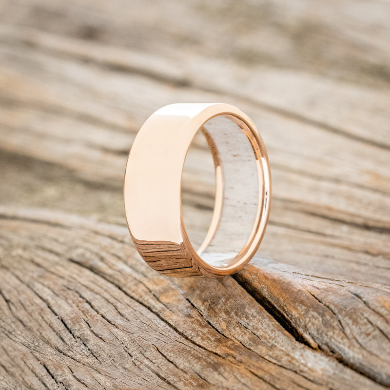 LINED WEDDING BAND WITH A CUSTOM FINISH-Staghead Designs