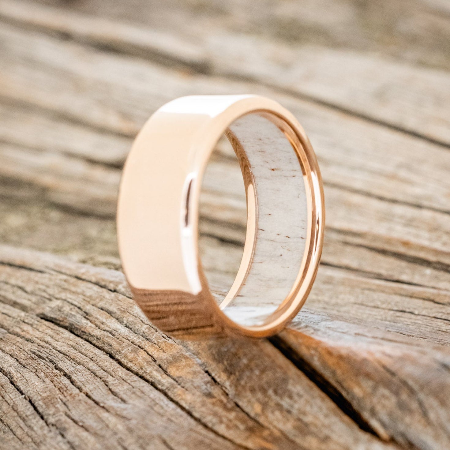 ANTLER LINED WEDDING BAND-35
