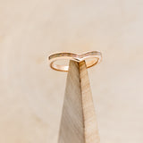 "ATLANTIS" - 14K GOLD TRIANGLE RING & V-SHAPED TRACER SET WITH FIRE & ICE OPAL-13