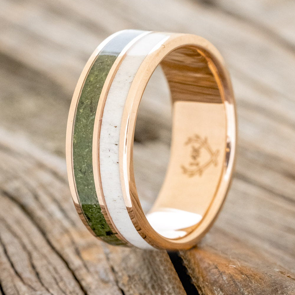 "DYAD" - MOSS & ANTLER WEDDING BAND-16