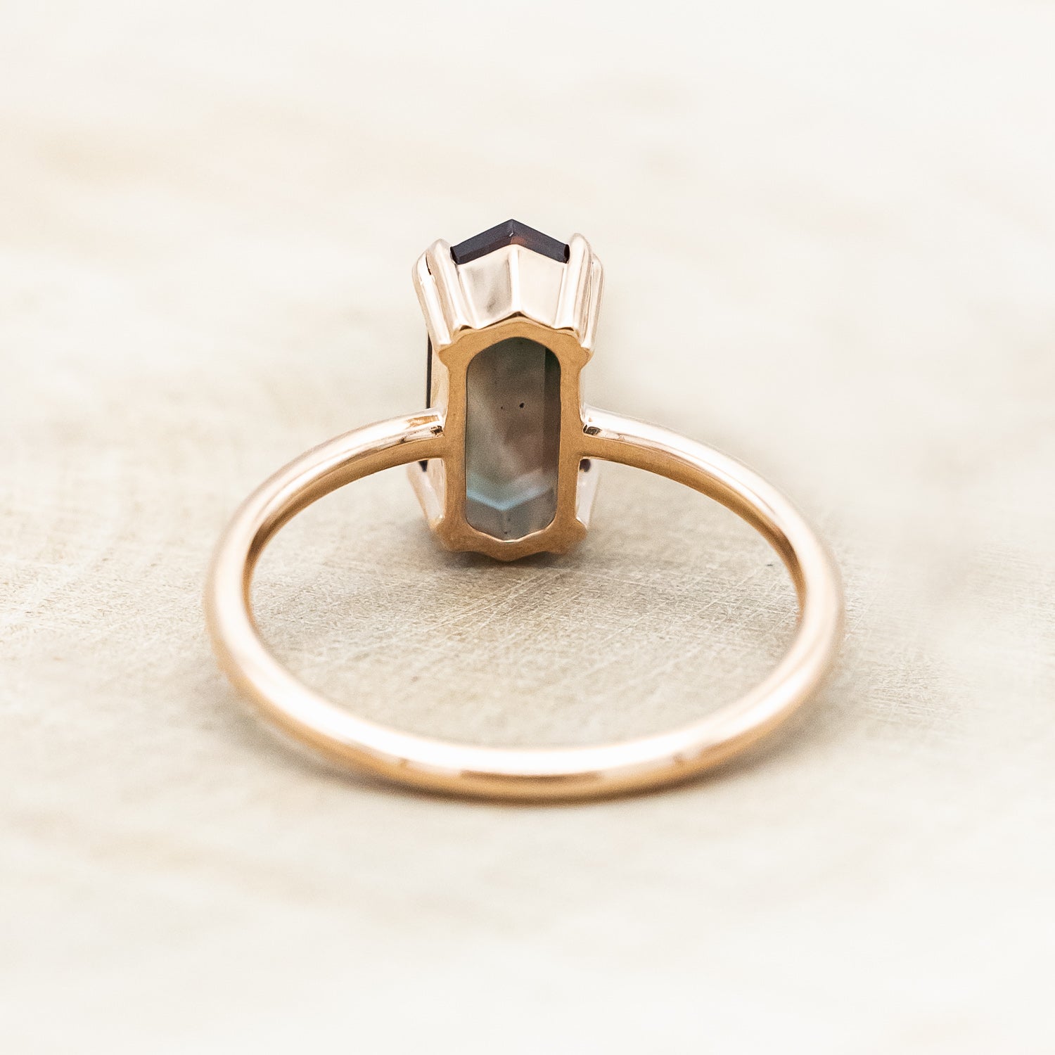 "ANDROMEDA" - SOLITAIRE ENGAGEMENT RING WITH DOUBLE CLAW PRONGS - MOUNTING ONLY- SELECT YOUR OWN STONE-Staghead Designs