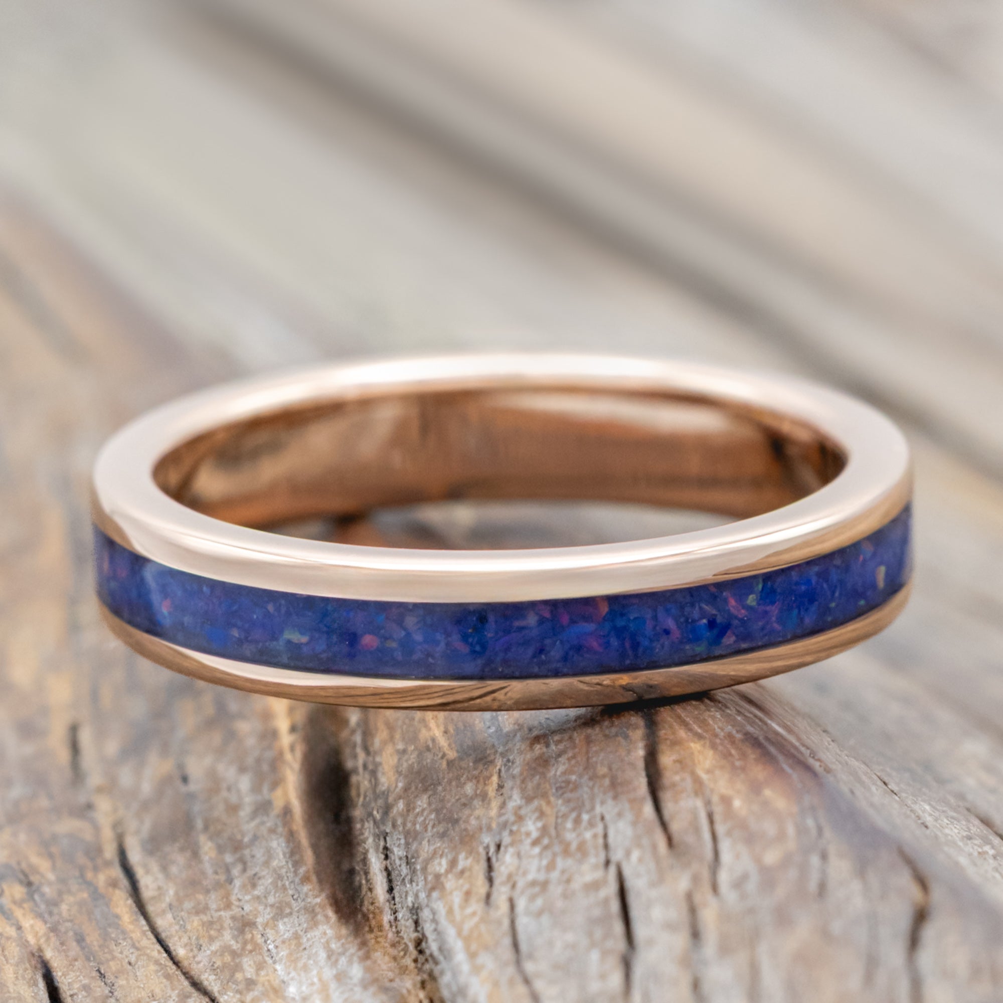 "Eterna" - Starburst Opal Stacking Band-Staghead Designs