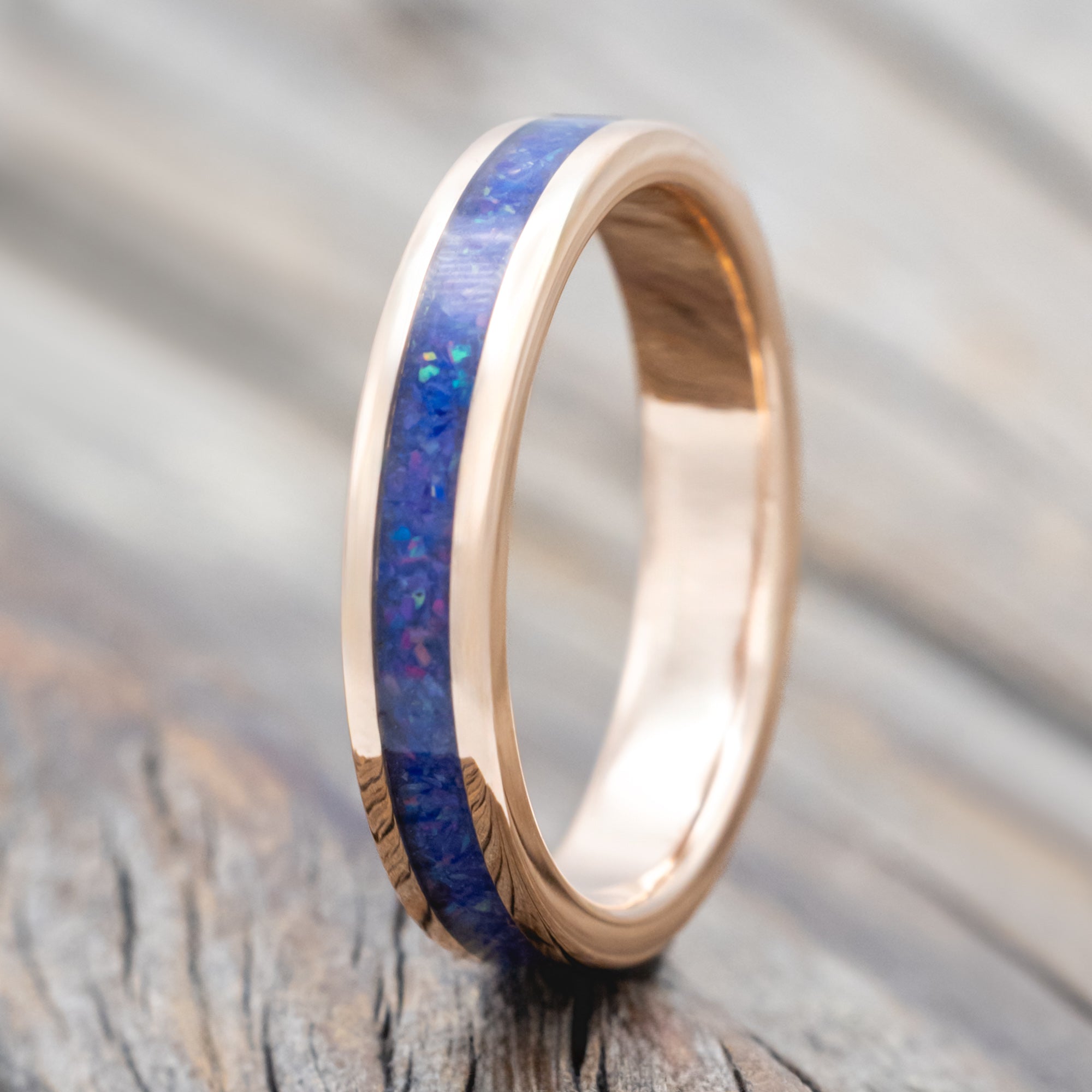 "Eterna" - Starburst Opal Stacking Band-Staghead Designs
