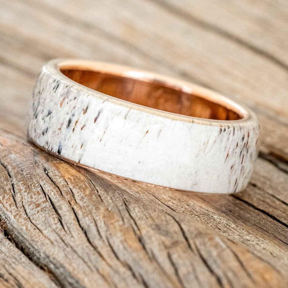"HAVEN" - ANTLER WEDDING BAND-18