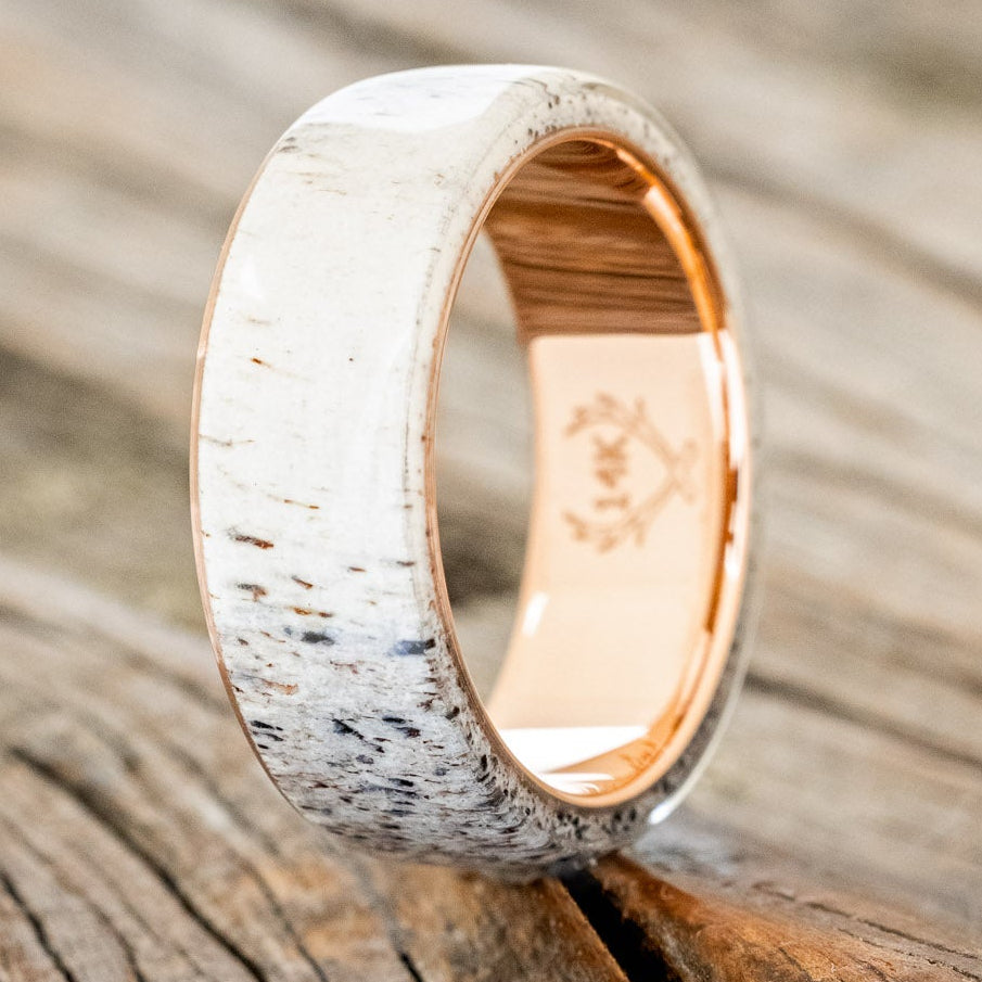 "HAVEN" - ANTLER WEDDING BAND-17