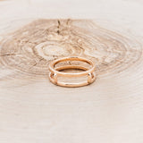 "XENA" - DIAMOND ACCENTS RING GUARD - 14K ROSE GOLD - SIZE 6 1/4-5