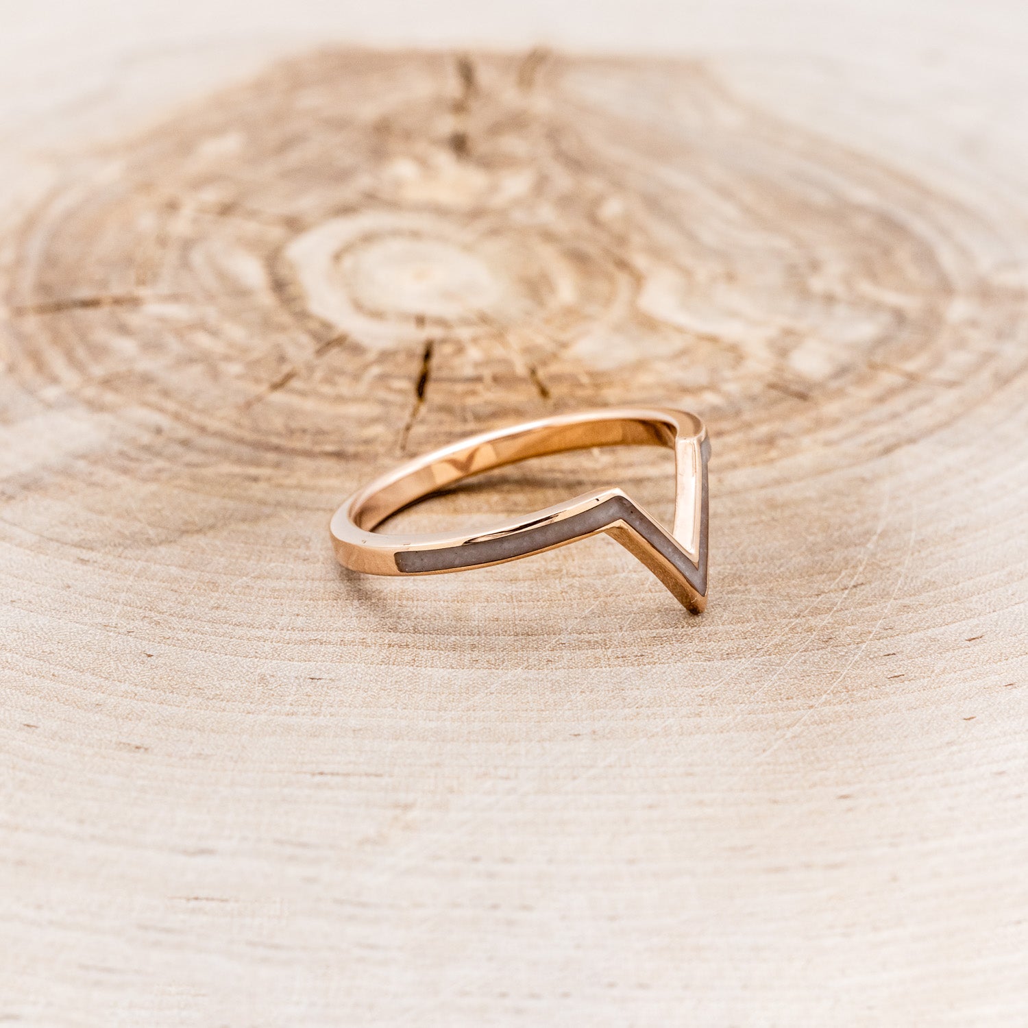 "JENNY FROM THE BLOCK" - TRIANGLE SALT & PEPPER DIAMOND ENGAGEMENT RING WITH GRANITE V-SHAPED TRACER-13