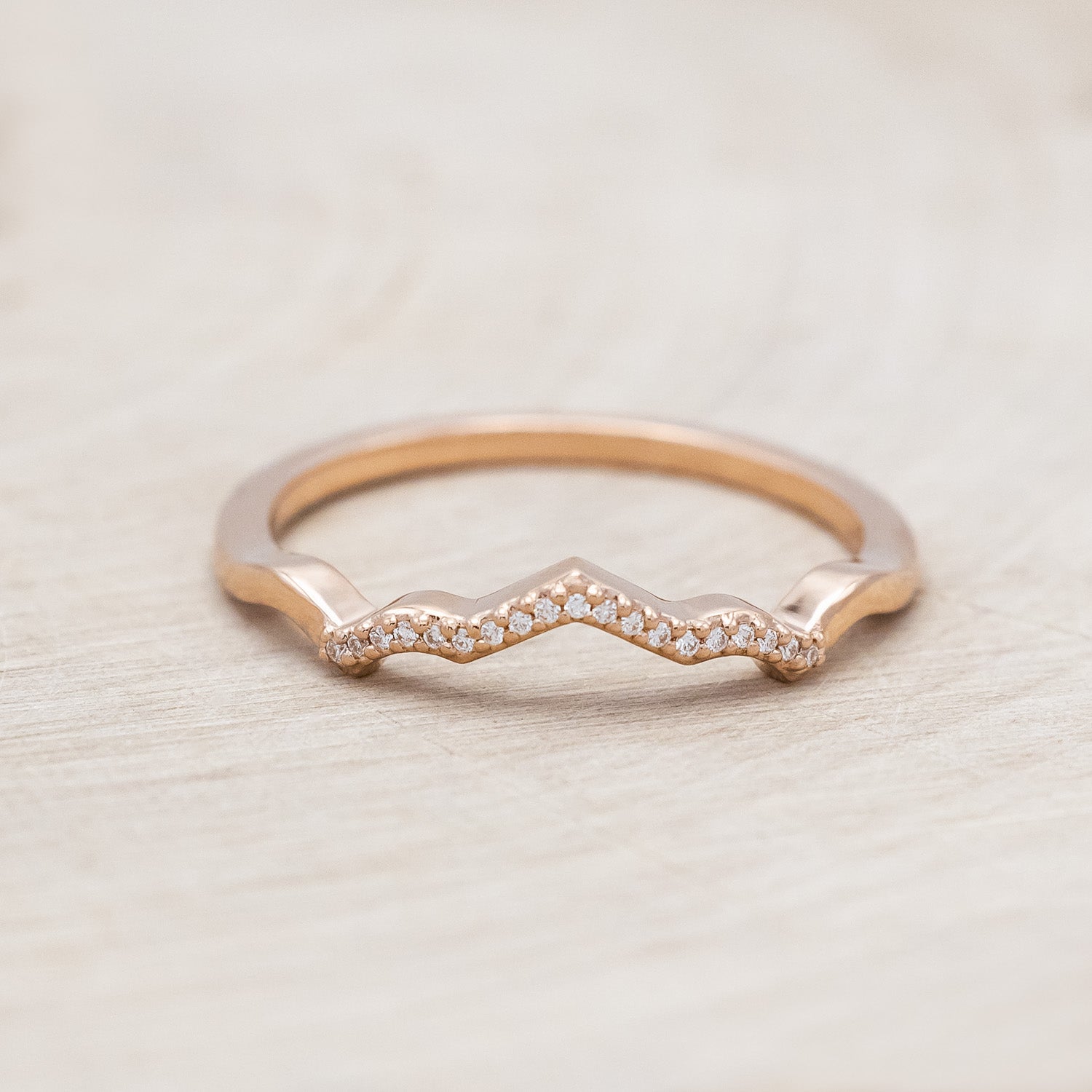 "LUCY IN THE SKY" PETITE - ROUND CUT MOSS AGATE ENGAGEMENT RING WITH DIAMOND HALO, CUSTOM INLAYS AND A DIAMOND TRACER-Staghead Designs