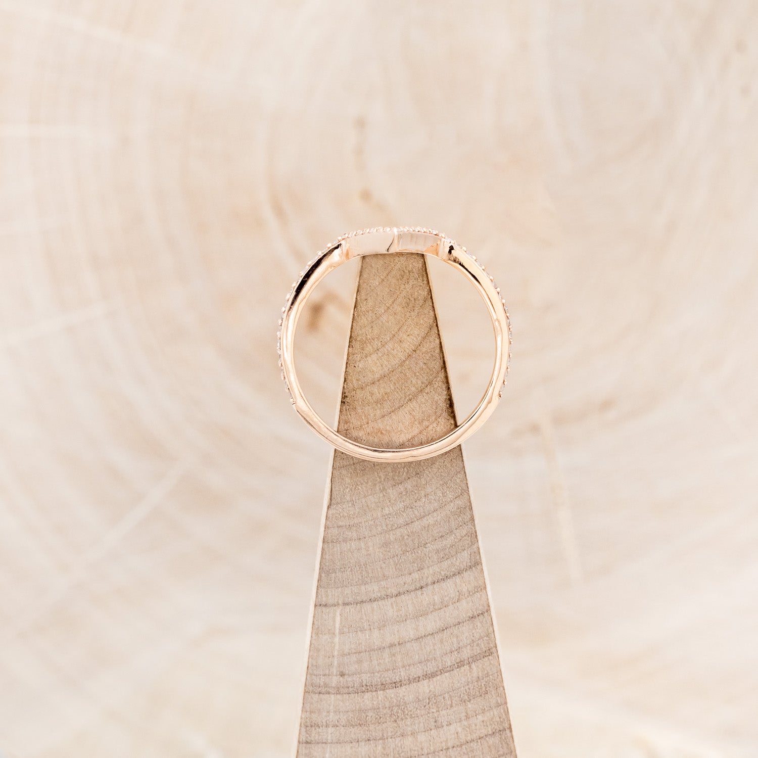 "MERA" - TRIANGLE TURQUOISE ENGAGEMENT RING WITH A DIAMOND V-SHAPED STACKER-18