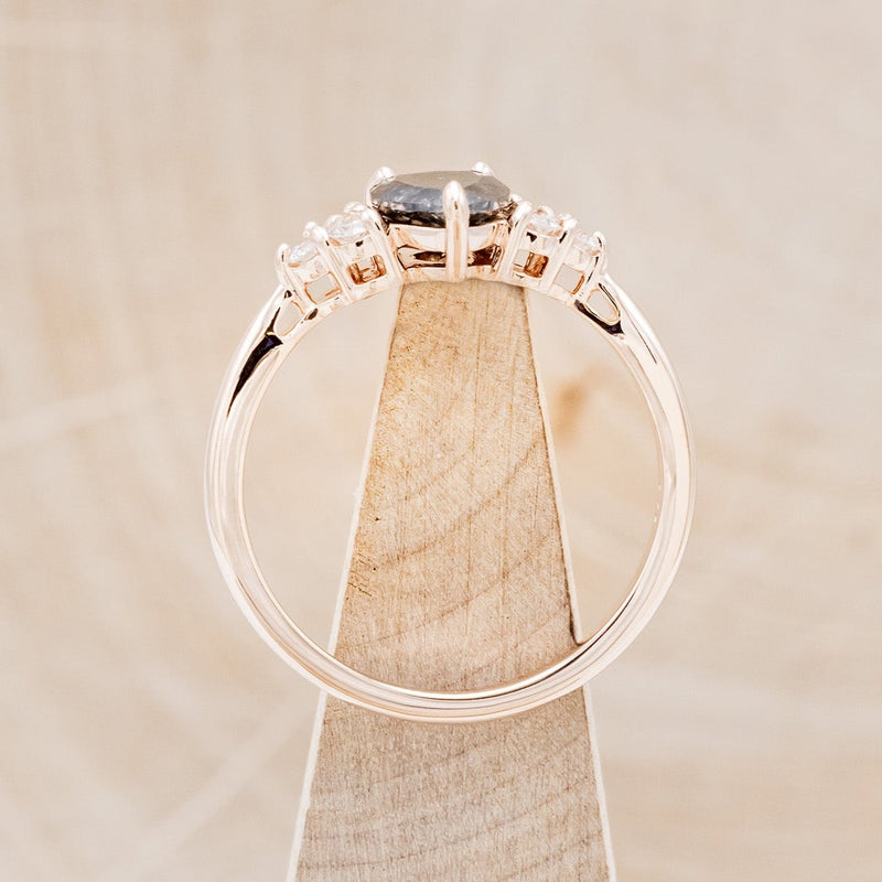 "RHEA" - PEAR-SHAPED ENGAGEMENT RING WITH DIAMOND ACCENTS-6