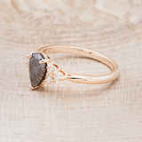 "RHEA" - PEAR-SHAPED ENGAGEMENT RING WITH DIAMOND ACCENTS-3