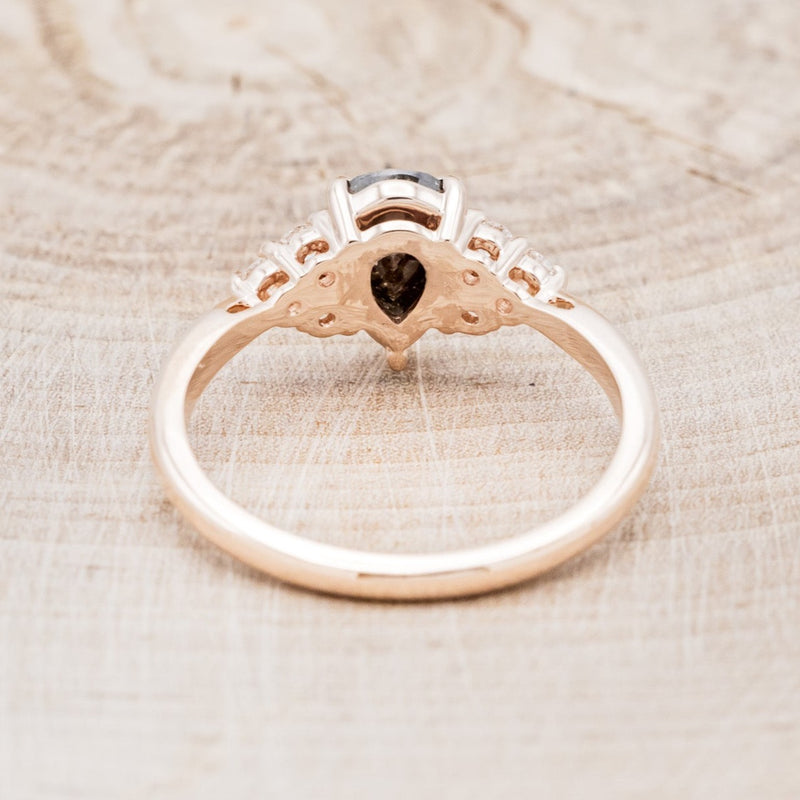 "RHEA" - PEAR-SHAPED ENGAGEMENT RING WITH DIAMOND ACCENTS-5