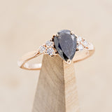 "RHEA" - PEAR-SHAPED ENGAGEMENT RING WITH DIAMOND ACCENTS-1