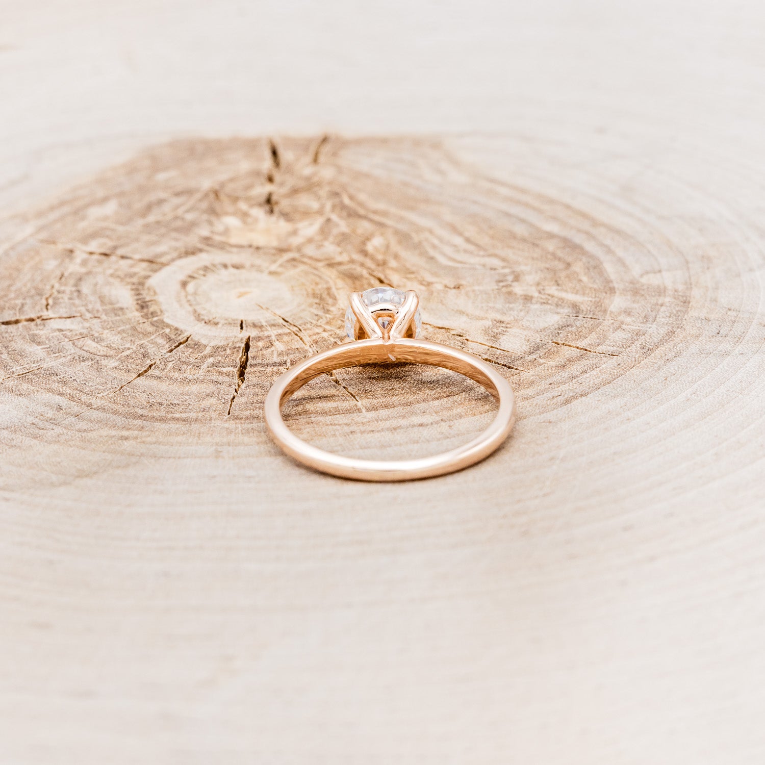 ROUND CUT MOISSANITE SOLITAIRE ENGAGEMENT RING-11