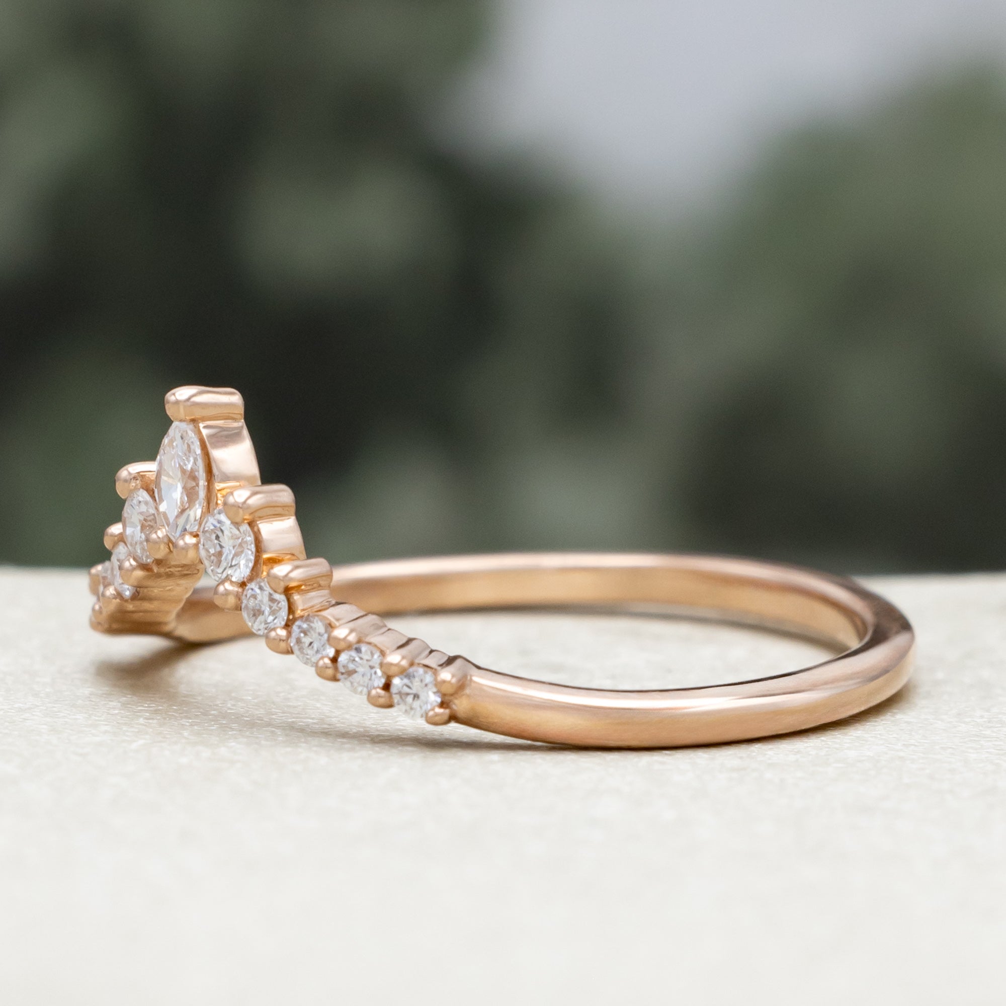 "SAGE" - 14K GOLD TRACER WITH DIAMOND ACCENTS-Staghead Designs