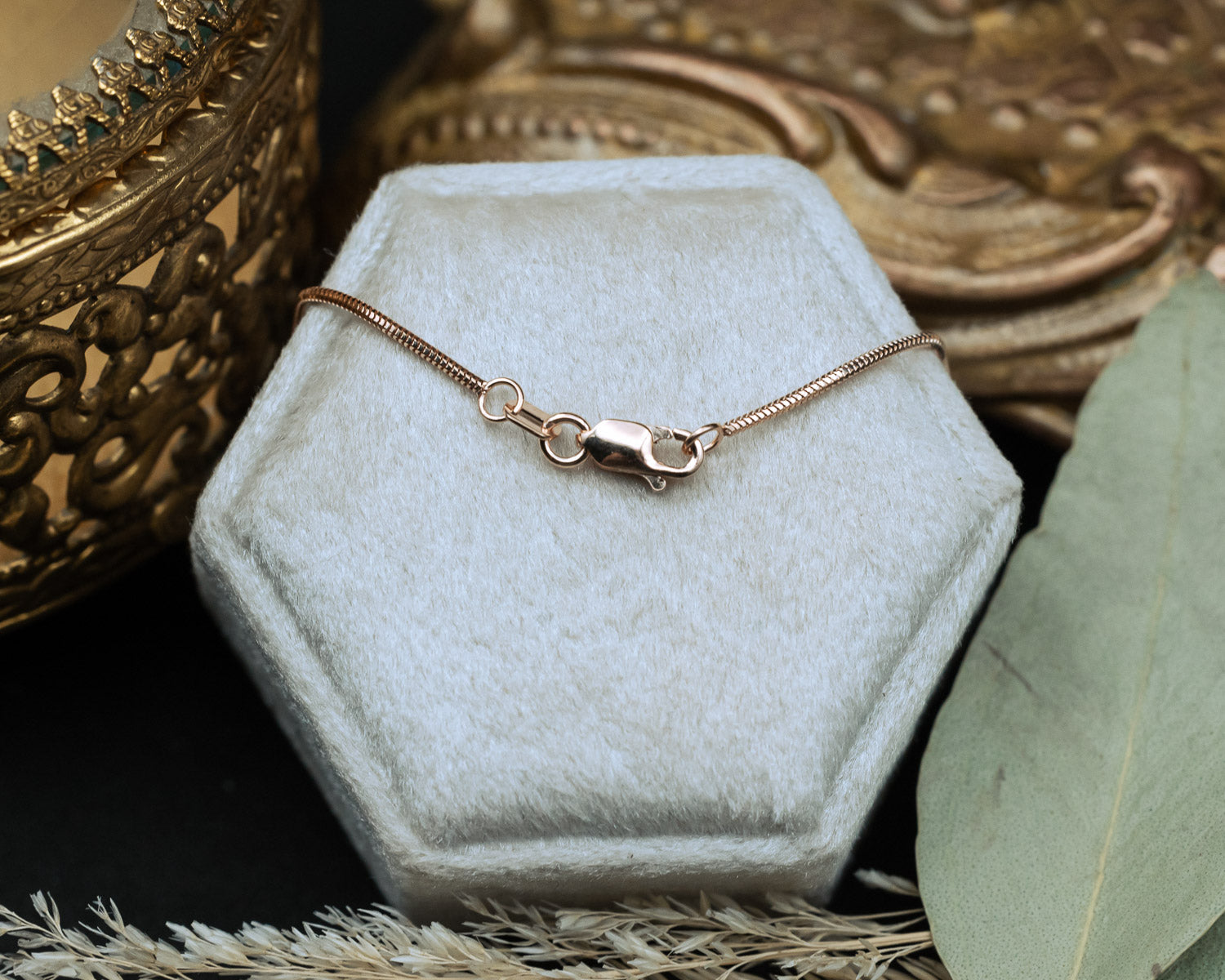 14K GOLD SNAKE CHAIN-Staghead Designs