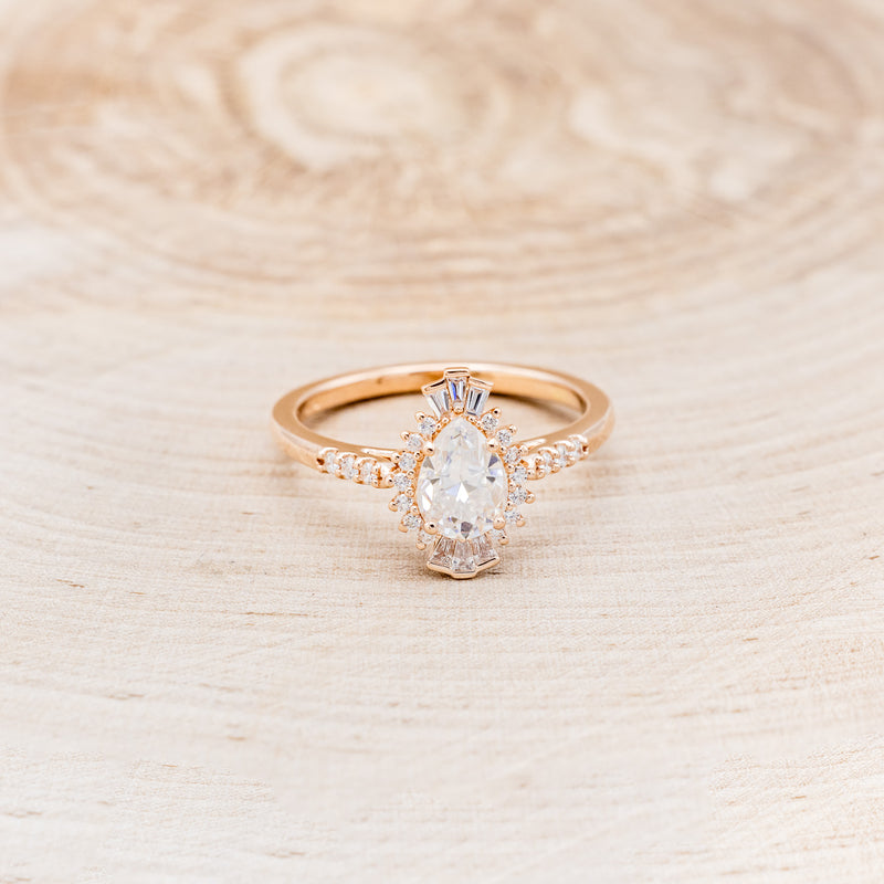 "THEIA" - PEAR-SHAPED MOISSANITE ENGAGEMENT RING-4