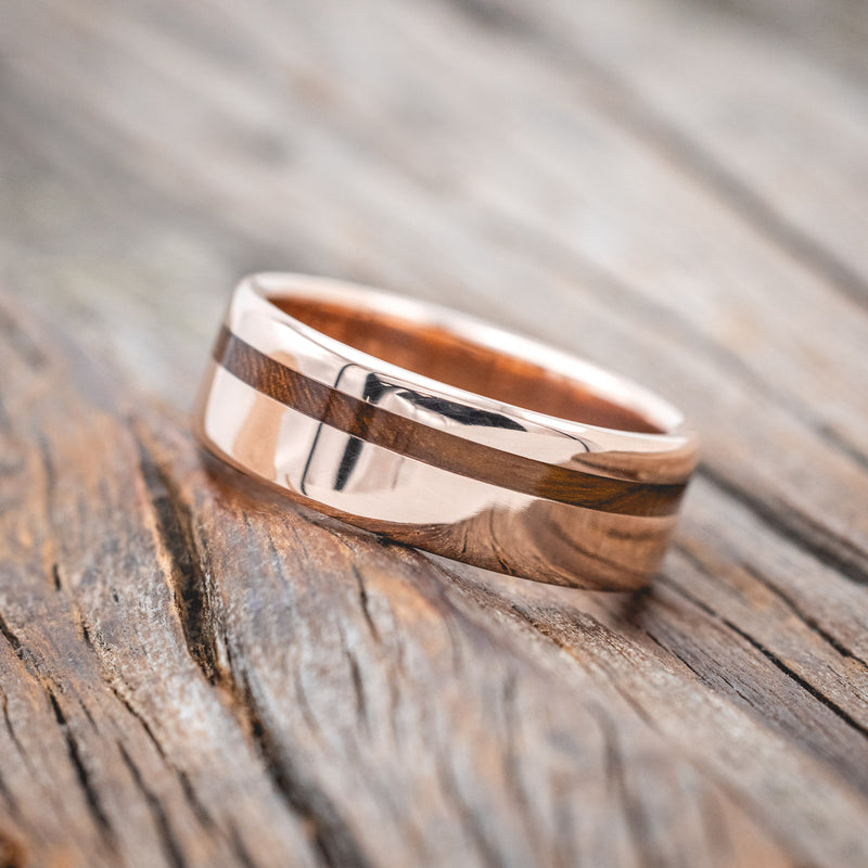 "VERTIGO" - IRONWOOD WEDDING BAND-Staghead Designs