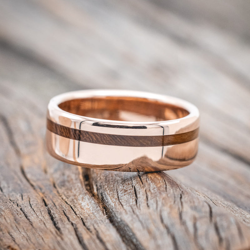 "VERTIGO" - IRONWOOD WEDDING BAND-Staghead Designs